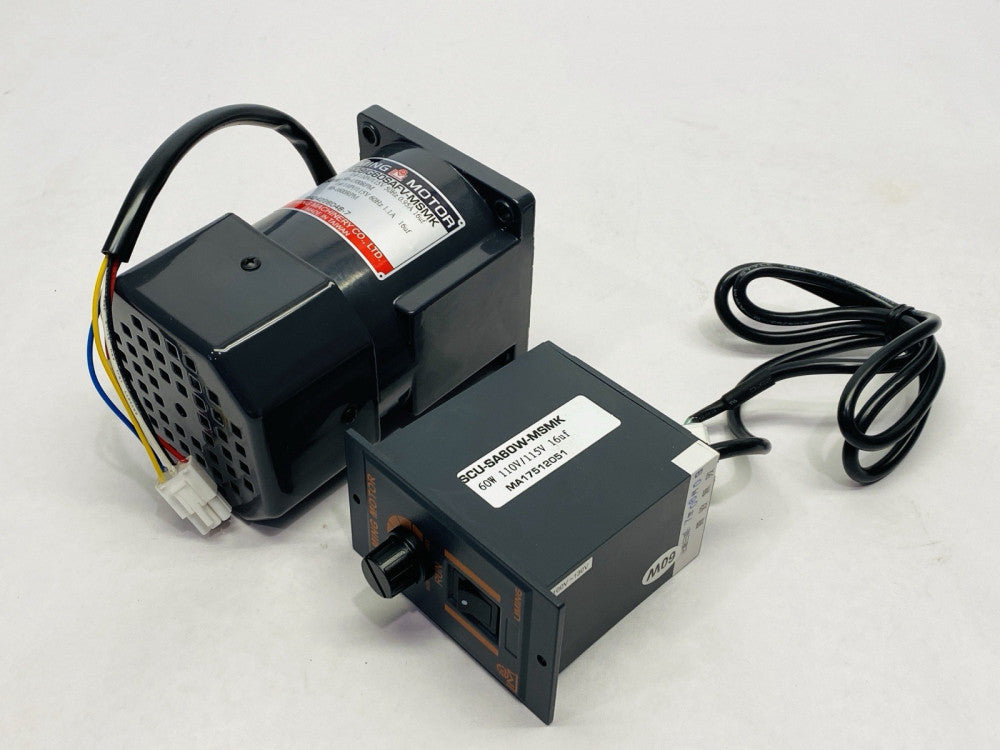 LIMING Motor CM091G60SAFV-MSMK Motor 60W w/ SCU-SA60W-MSMK Variable Controller