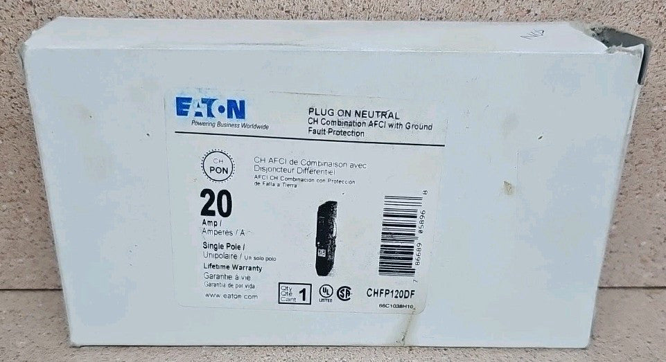 New Old Stock Eaton CHFP120DF 20 Amp Dual Function 
