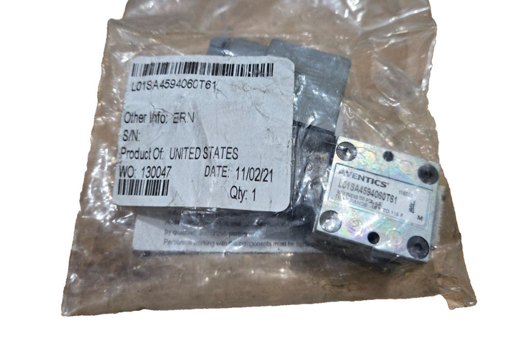 Aventics L01SA4594060T61 Solenoid Air Control Valve,1/8 In,24Vdc NEW