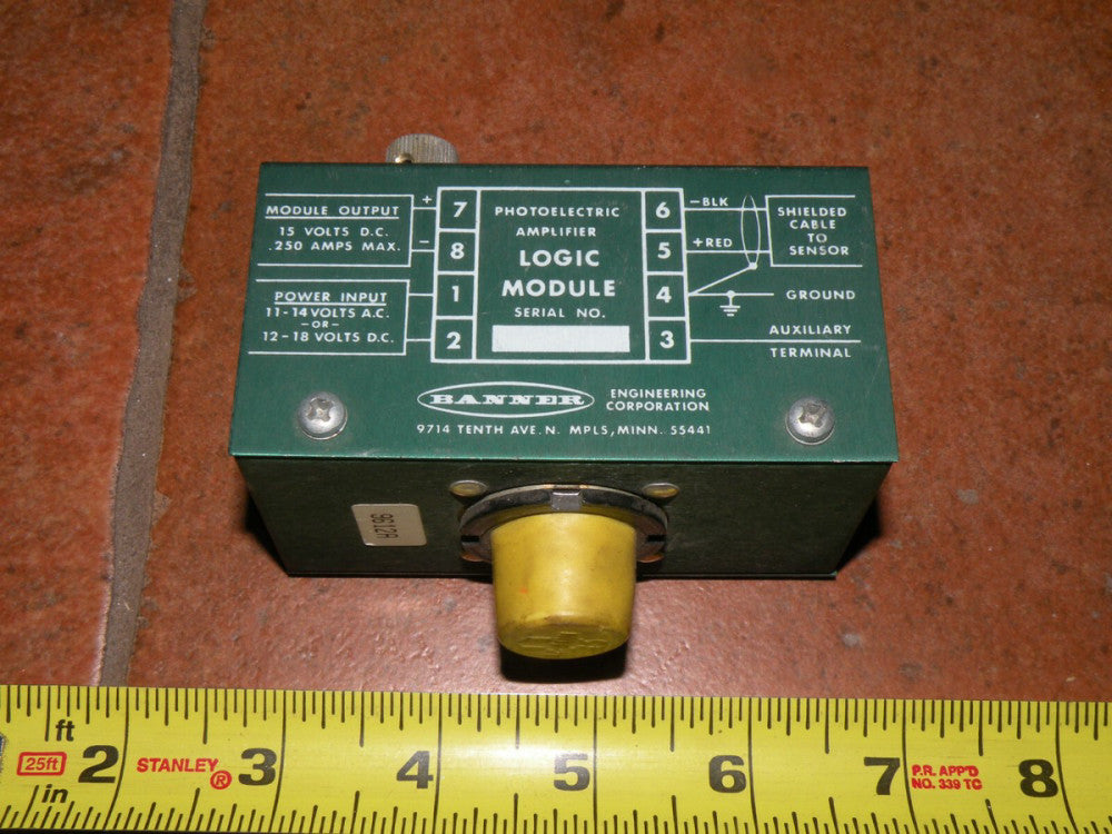 Banner B4-6 Amplifier Logic Module  Photoelectric Output:15V DC .250A  