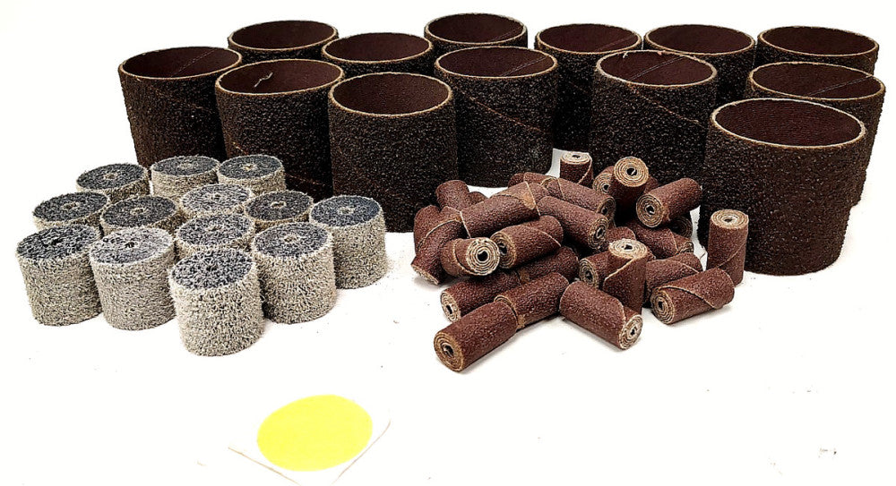 ASSORTED LOT OF ABRASIVE GRINDING WHEELS & DRUMS ****LOT OF 61****
