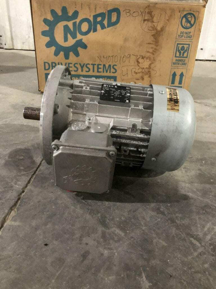 NORD SK100L/4 Electric Motor aluminum3HP 1440RPM 220/380V 9.04/5.22A 3PH C