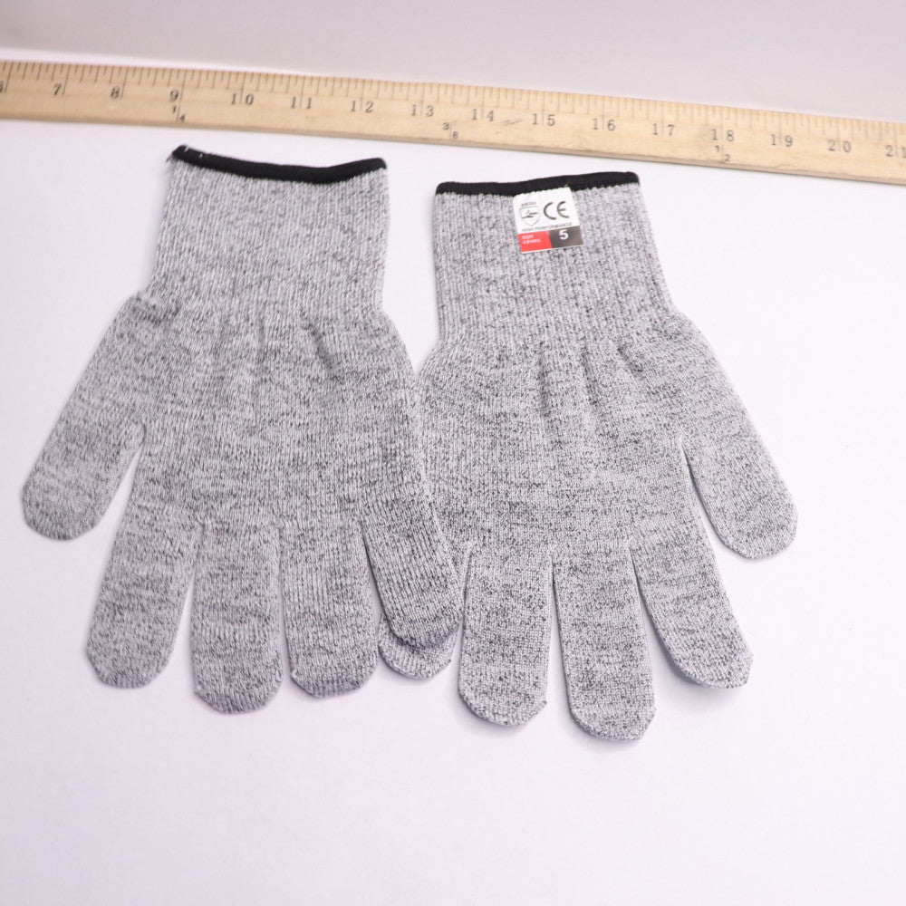 (Pair) Weight Cut Resistant Work Gloves Latex Palm Coated Medium 5 EN388
