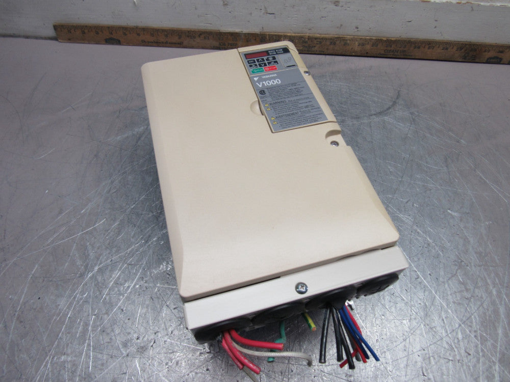 YASKAWA V1000 CIMR-VU4A0038FAA 44A 480V 3Ph AC DRIVE XLNT USED TAKEOUT !!