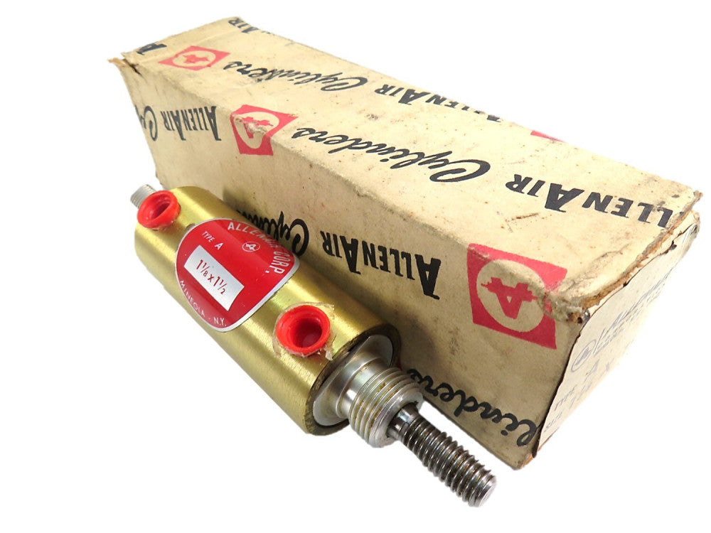 AllenAir Type A 1 1/8 x 1 1/2 Pneumatic Cylinder NEW IN BOX