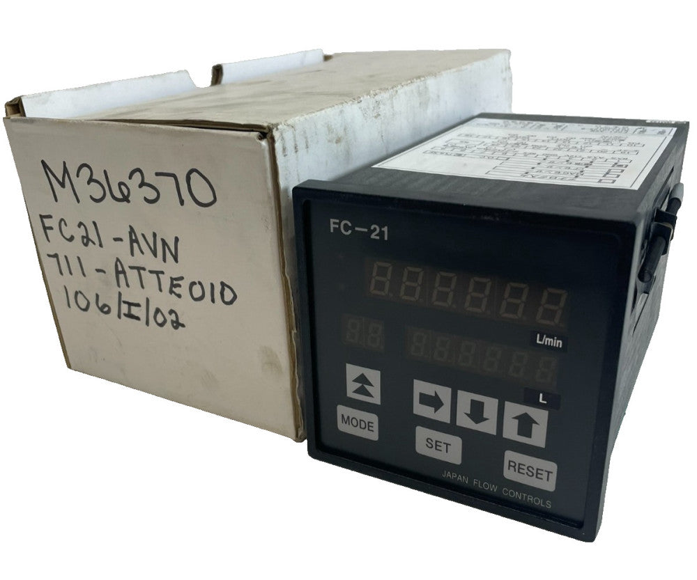 NEW JAPAN FLOW CONTROLS FC21-AVN FLOW CONTROLLER FC-21