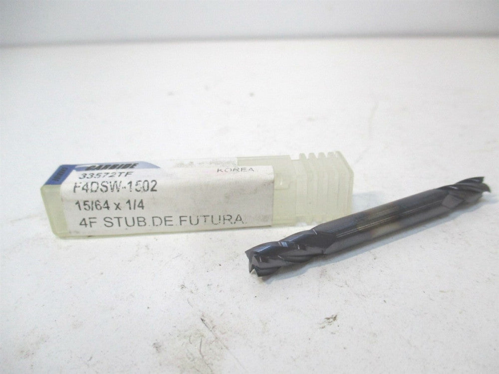 YG-1 (33572TF) 15/64 x 1/2 x 1/4" x 2-1/2" OAL Carbide Finishing Square End Mill