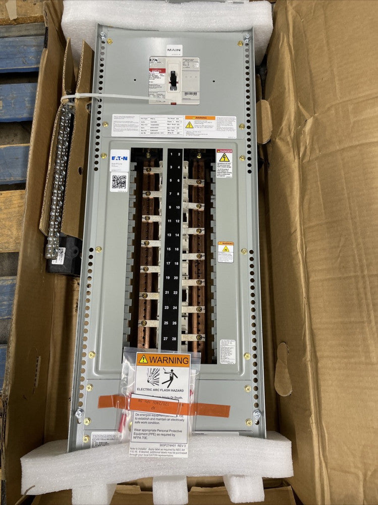 NEW EATON 225 AMP MCB 150A PANELBOARD INTERIOR 120/240 1PH 3W INTERIOR 30C