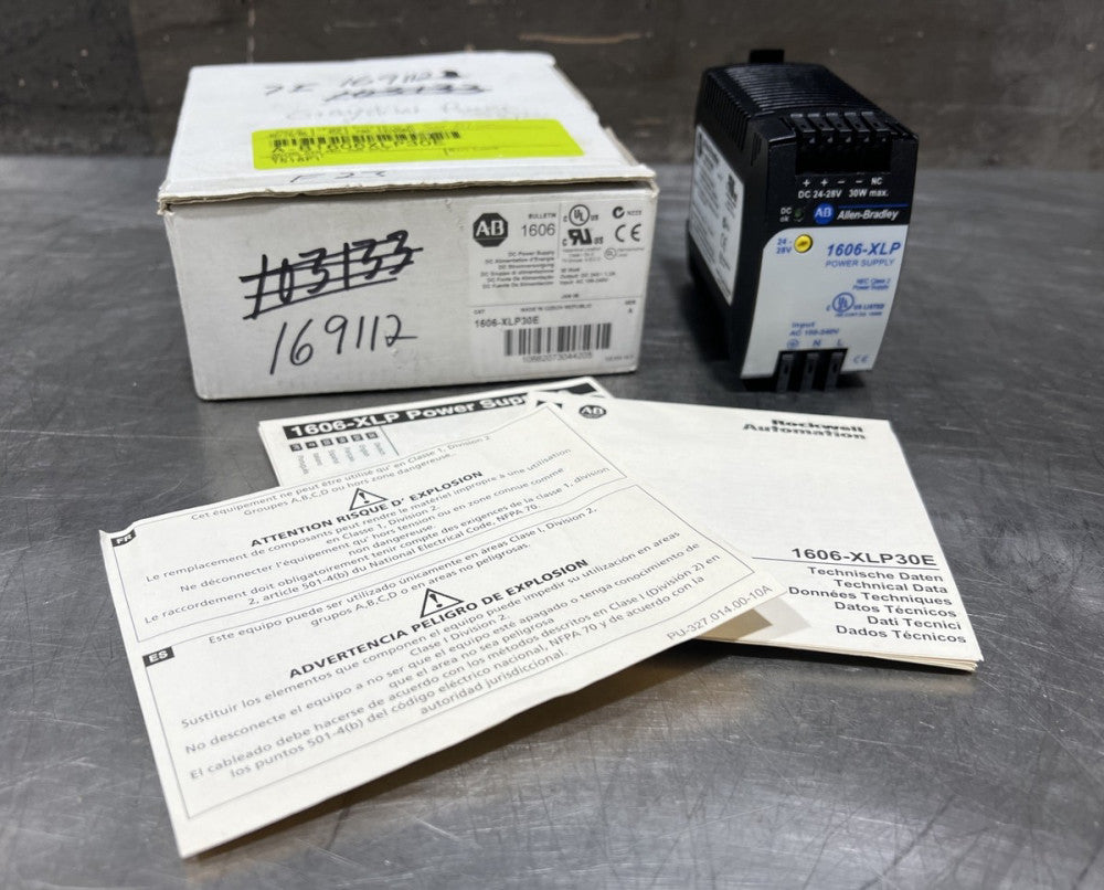 ALLEN BRADLEY 1606-XLP30E POWER SUPPLY MODULE STANDARD COMPACT AC/DC 30W 0.6-1.3