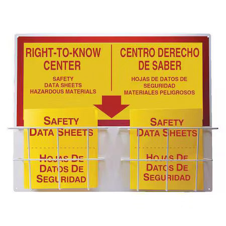 Accuform Sbzrs335 Right To Know Center, Aluminum, 30 In W, 24 In H