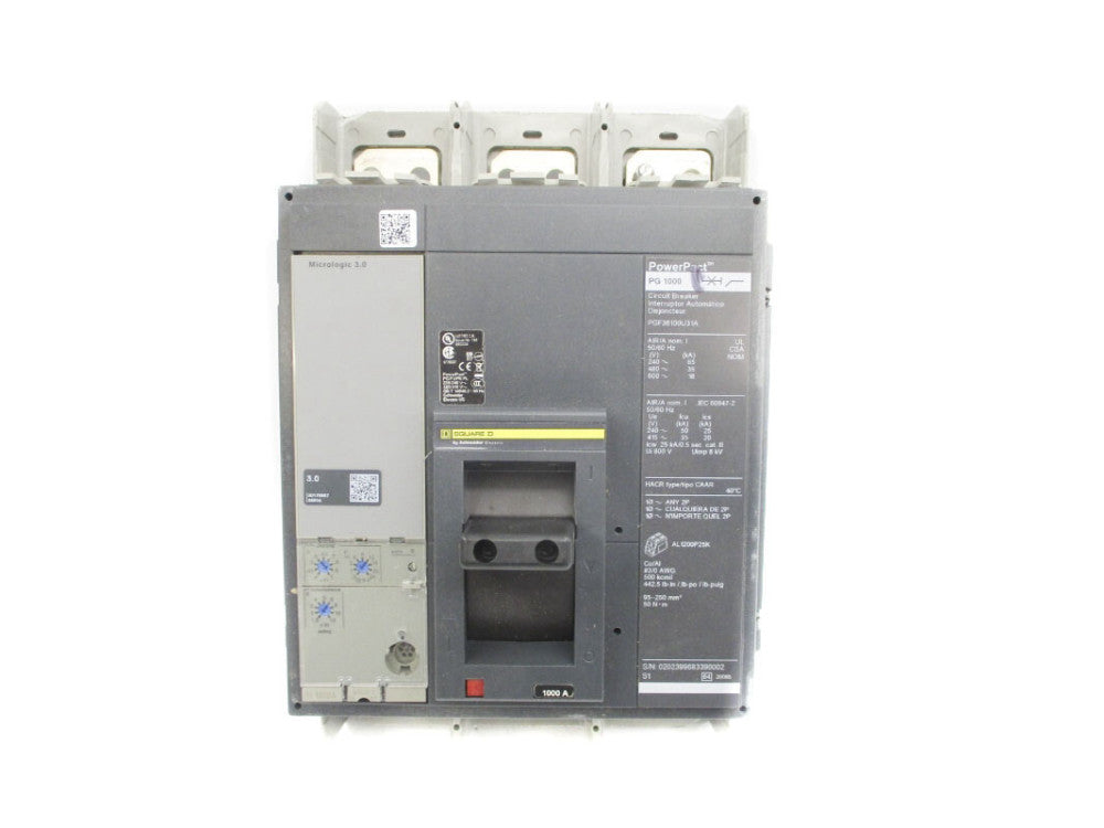 SQUARE D PGF36100U31A SER. 1 600V 1000A NSNP