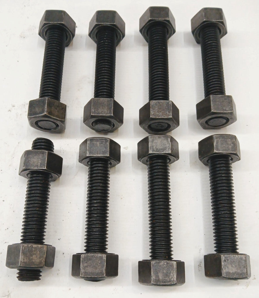 THREADED ROD 5/8-11 X 3-3/4 GR A193 B7 W/2 5/8-11 A194 GR 2H NUT   LOT OF 8