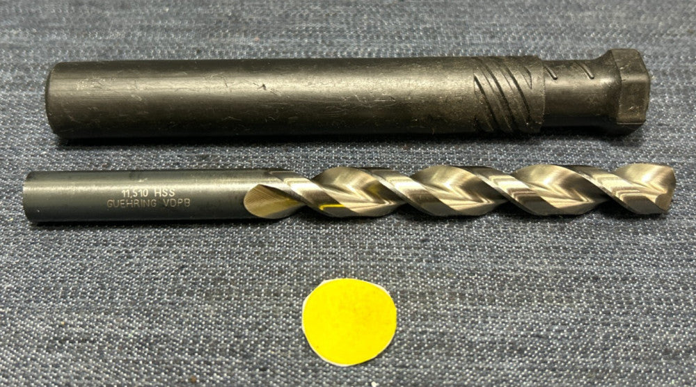 GUHRING  7/16" 2 FLUTE HSS  DRILL BIT 5-5/8" OAL 3-1/2" LOC
