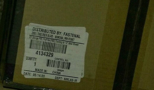 (1) New 25' Orange PVC ProFitter Ducting for 12" Axial Blower