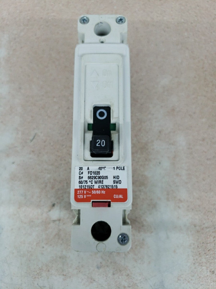 1) New Take Out! Eaton FD1020 Circuit Breaker 20A 1P