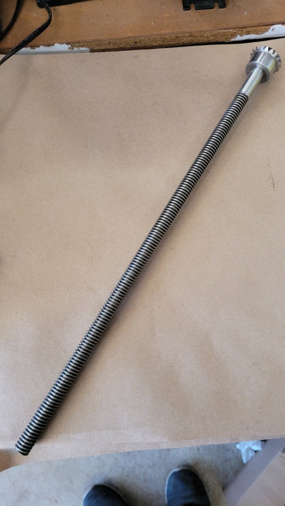 Boston Gear 17-200-20 Acme Thread Stainless Steel Shaft w/ LSA102Y-L Bevel Gear