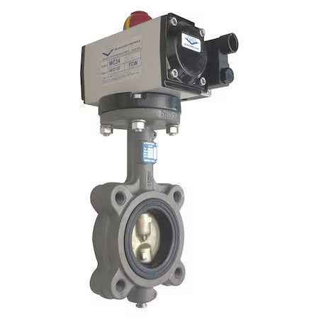 Milwaukee Valve Gld33e    D 3 Butterfly Valve,Dbl Acting,Iron,3 In.
