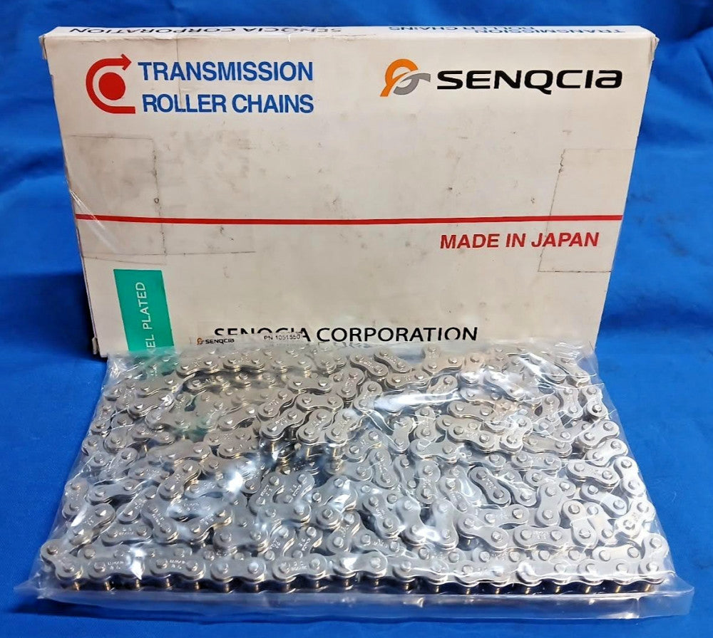 SENQCIA #35 NICKEL PLATED ROLLER CHAIN-10ft (35RIV NP-10FT)
