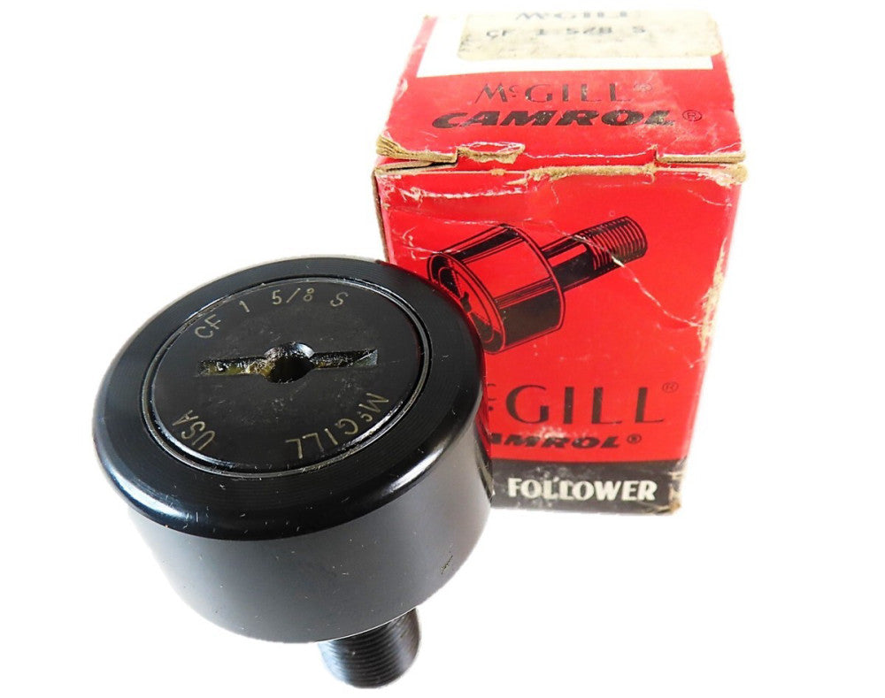 McGill CF 1 5/8 S Cam Follower 1.625"Dia x .875"W x .625"Stud CF15/8S NEW IN BOX