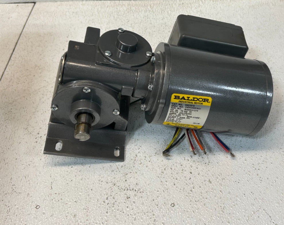 Baldor GM25016 Industrial Gear Motor 25E654W019G1 .08HP 208-230/460 3PH