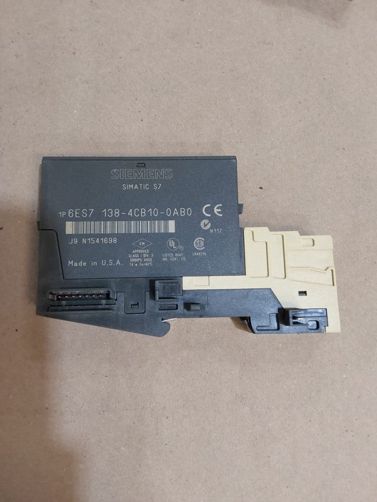 SIEMENS 6ES7 138-4CB10-0AB0 POWER MODULE W/ 6ES7 193-4CE00-0AA0 TERMINAL 