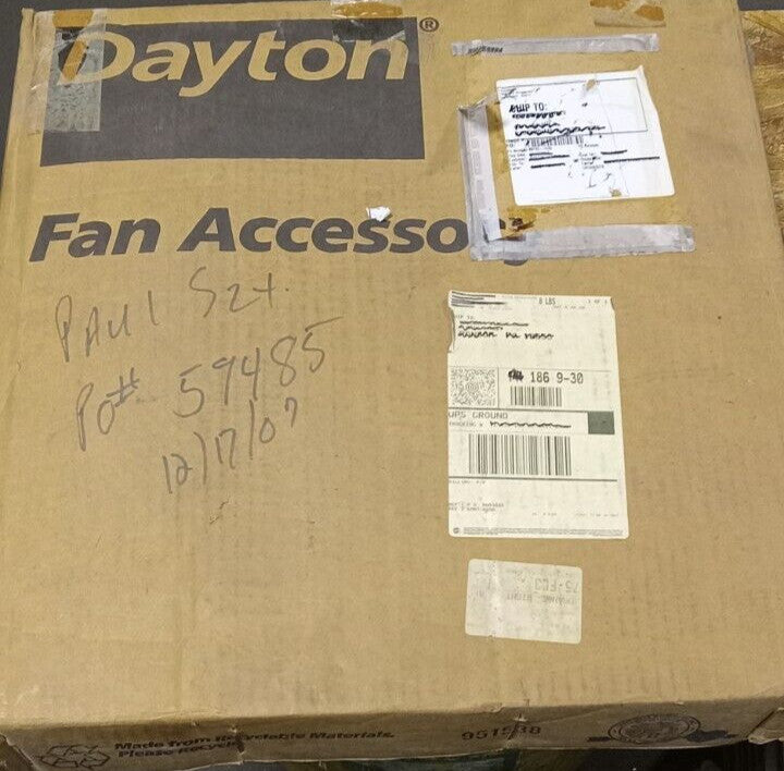 NEW DAYTON COMPANION FLANGE FOR 16" TUBEAXIAL FAN 18.5" OD 16.25" ID 4C717