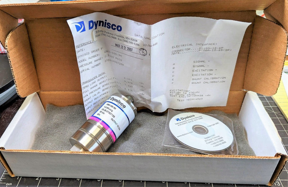 G860 Dynisco General Purpose Pressure Sensor Transducer NEW  Calibration [RSOF#1