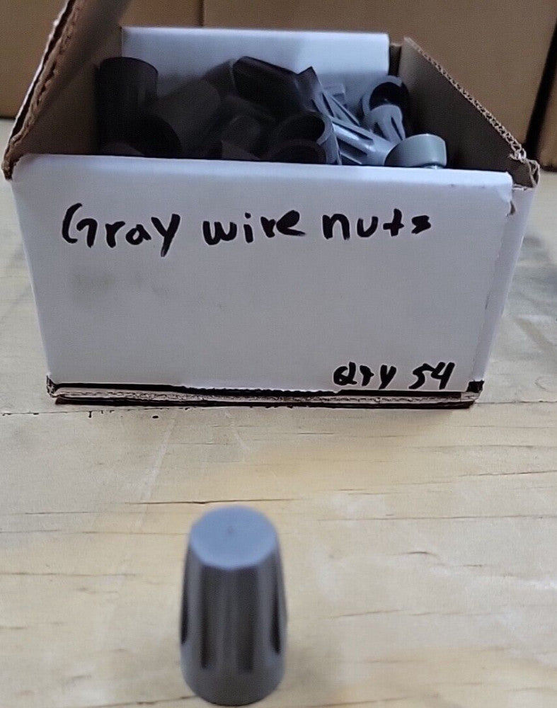 (54) Grey Wire Twist Nut 22-16 gauge Electrical Connector AWG Gray