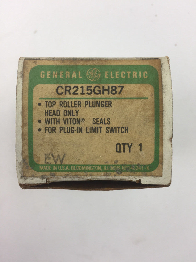 GE CR215GH87 TOP ROLLER PLUNGER HEAD ONLY WITH VITON SEALS FOR PLUG IN LIMIT SWI