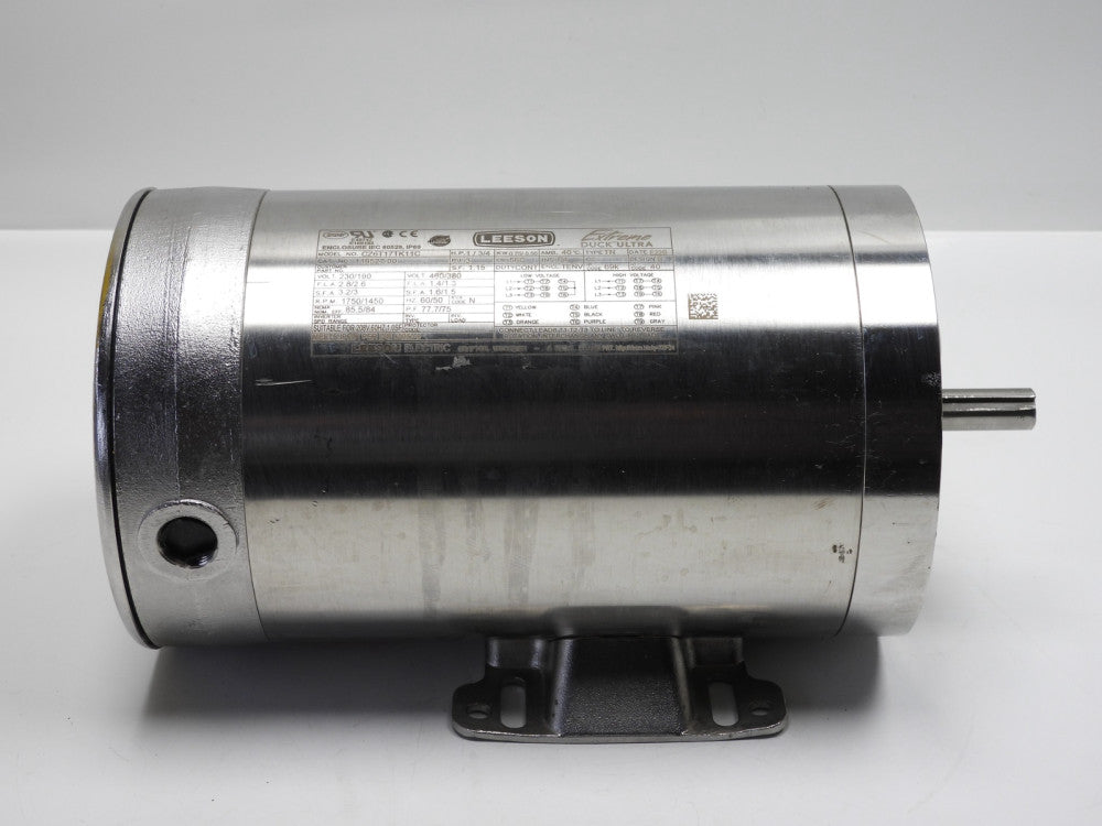 Leeson 119527.00 Washdown Motor CZ6T17TK11C Extreme Duck Ultra 1-3/4 HP 3PH 230/