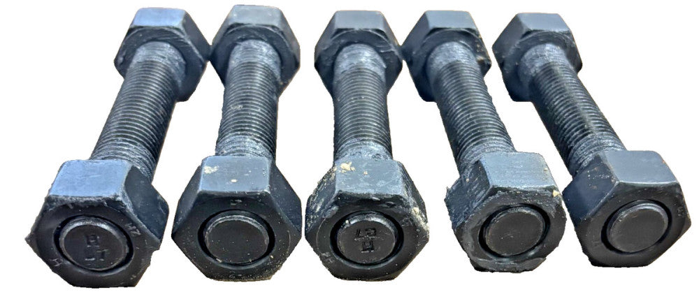 HIGHLAND THREADS INC. 7/8-9X5-3/4IN A193 A194 B7 5 SETS OF 2 HEX NUTS AND 1 STUD