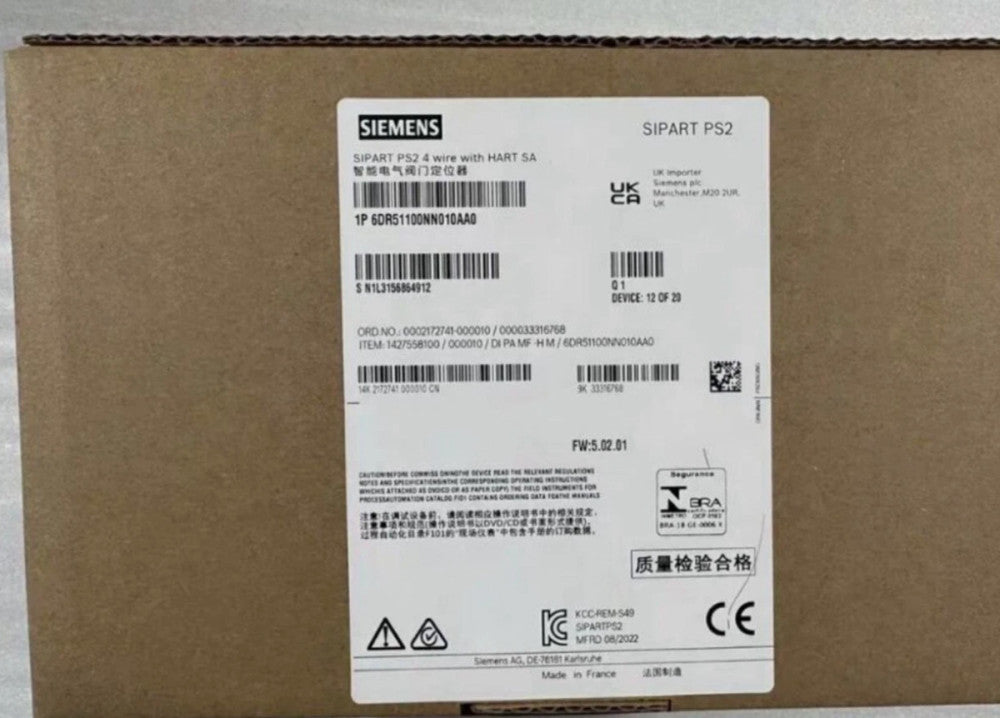 One Brand New Siemens SIPART PS2 Positioner 6DR5110-0NN01-0AA0 6DR51100NN010AA0