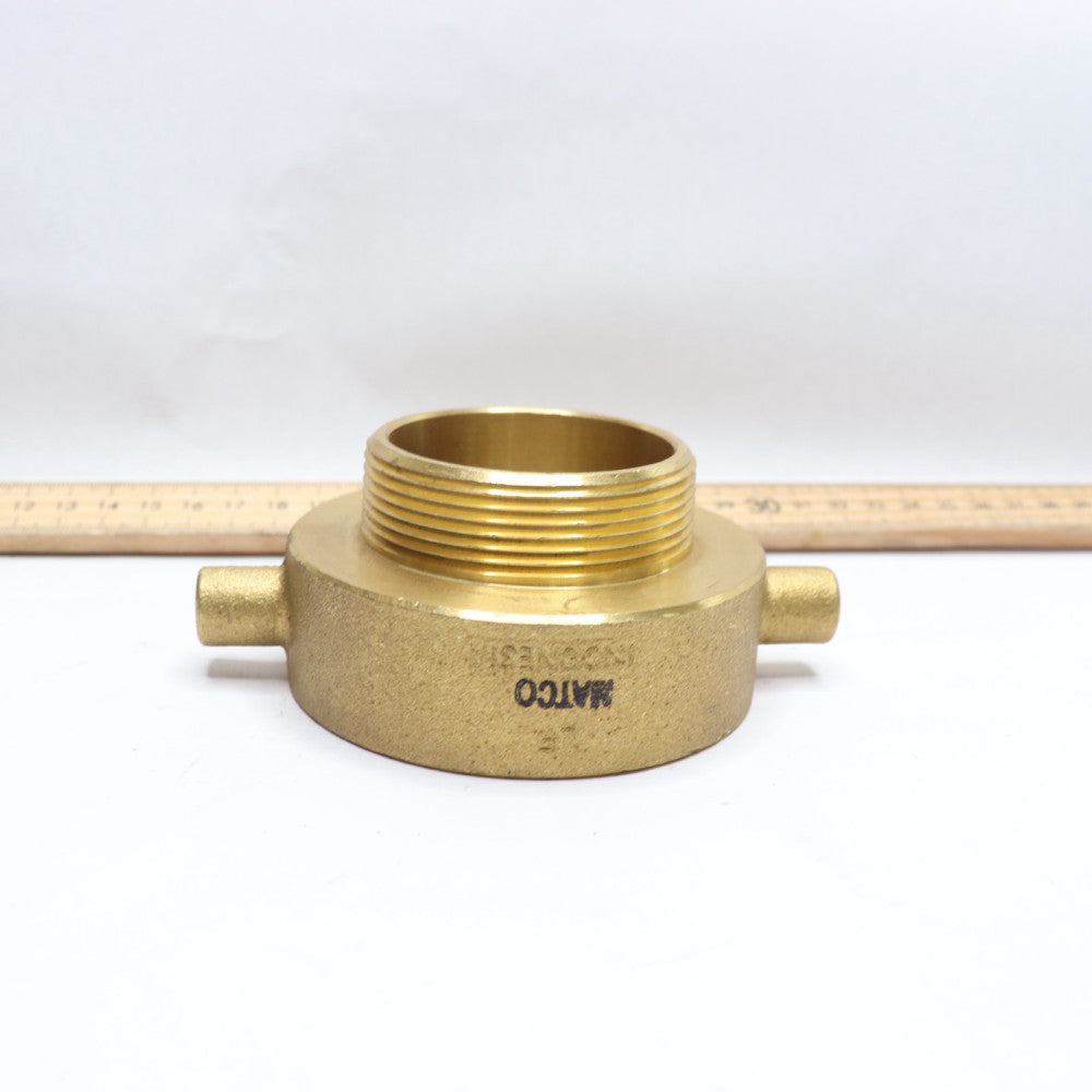 Matco Hydrant Pin Lug Adapter Brass 3" X 2-1/4"