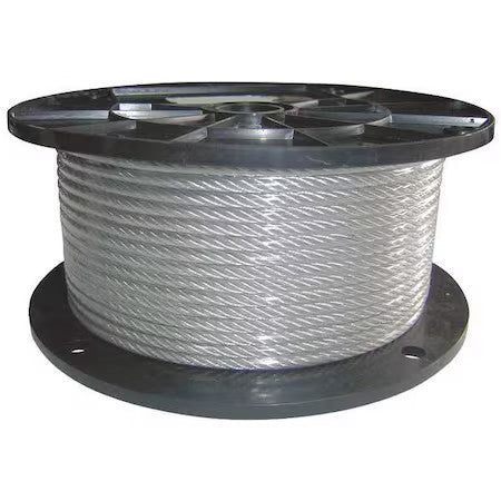 Dayton 33Rf60 Cable,1/4 In.,250 Ft.,7 X 19,Ss