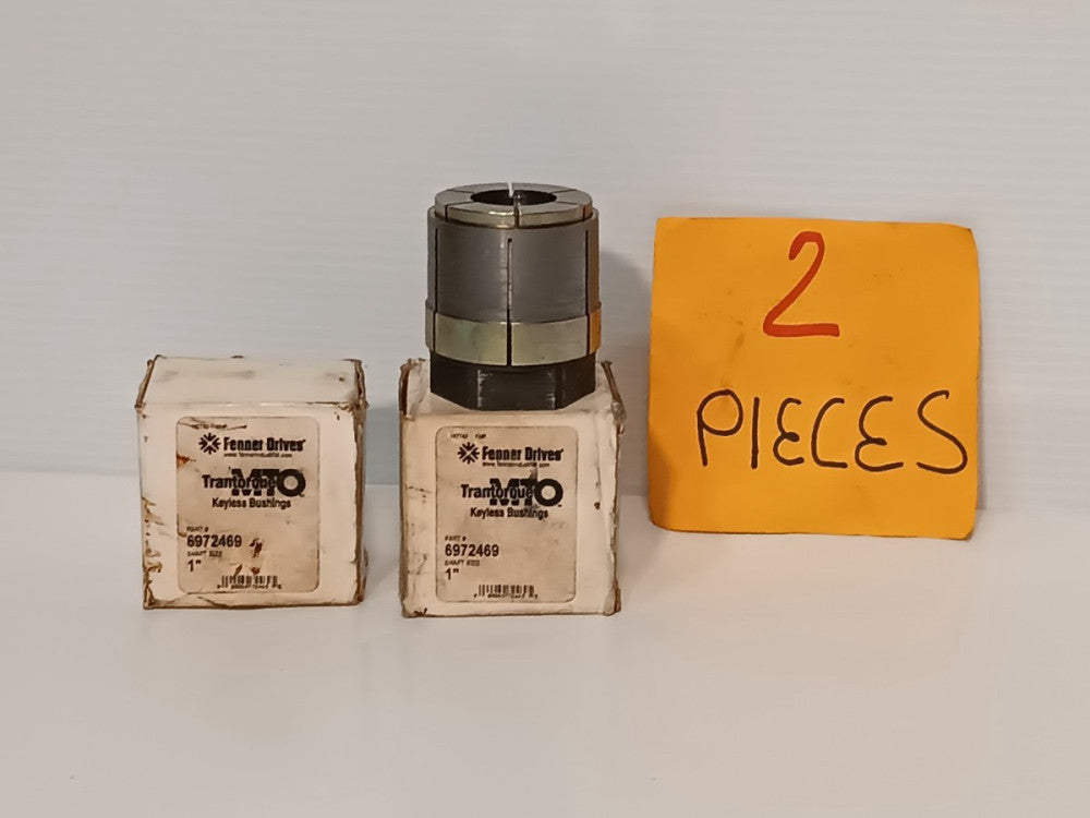 Lot of 2 Fenner Drives 6972469 Trantorque MTO Keyless Bushing, 1" Shaft