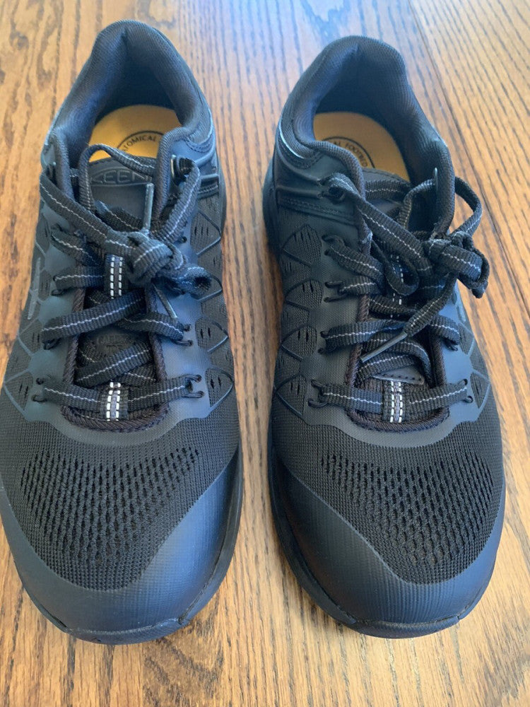New Women's Keen Work Shoes Size 8.5 W Black Wide Fit Safety Toe