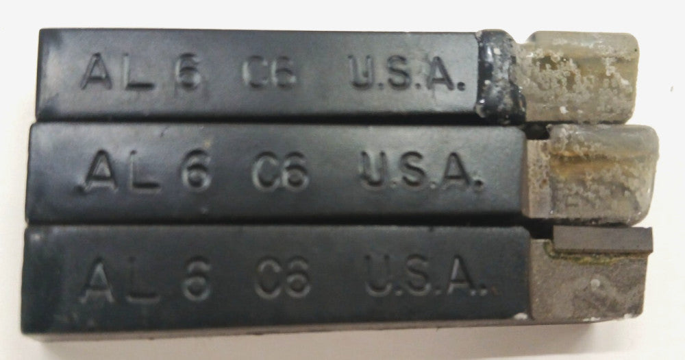 BRAZED TOOL BIT AL 6 GRADE C6 SHANK TIP 3/8 IN. OAL 2-1/2 IN.  LOT OF 3