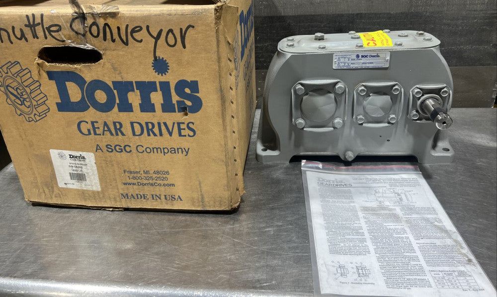 NOS Surplus DORRIS 1820LH DOUBLE REDUCTION Speed Reduce GEAR DRIVE 20.407 RATIO