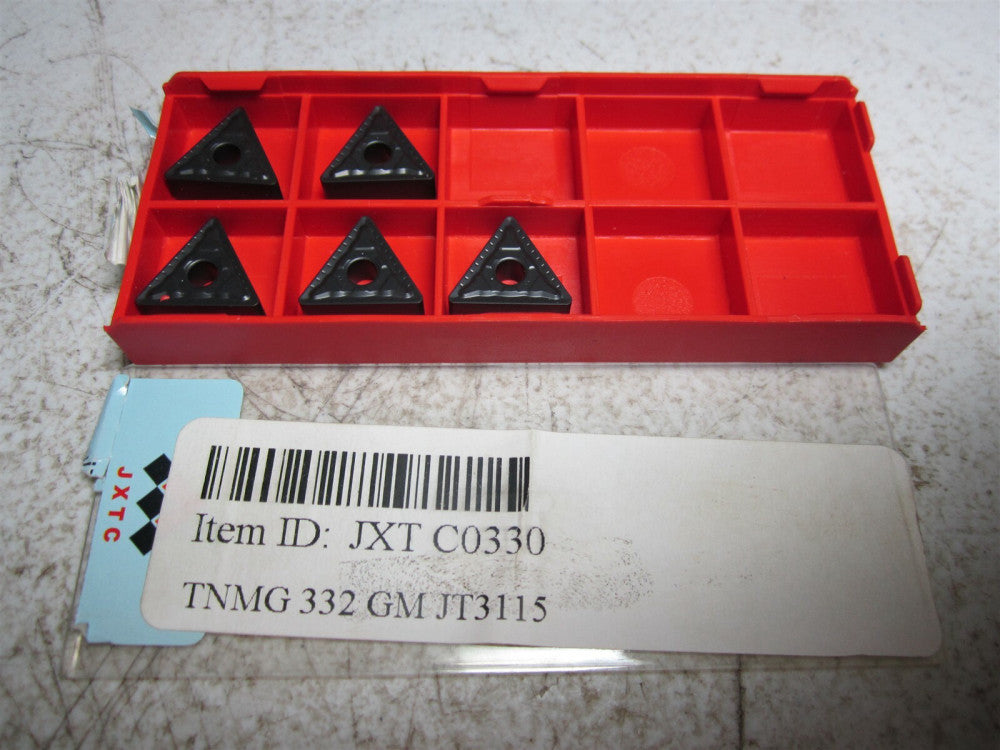 JXTC (C0330) TNMG332-GM TNMG160408-GM JT3115 Carbide Threading Insert - Qty 5