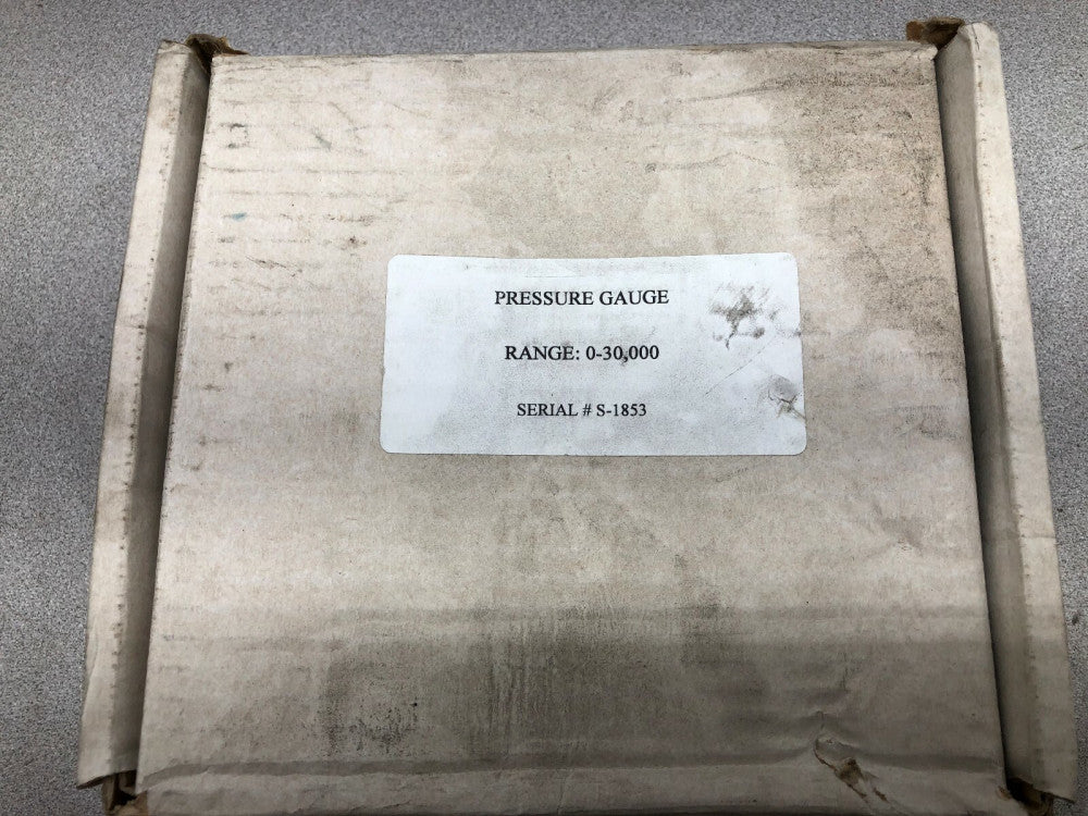 NEW IN BOX 6" STAINLESS STEEL 0-30000 PSI MONEL TUBE AND SOCKET GUAGE