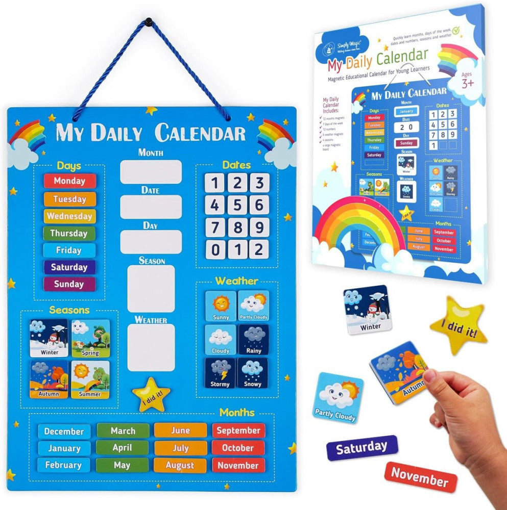 Simply Magic Kids Calendar 2025 - My First Daily Magnetic for Kids,... 