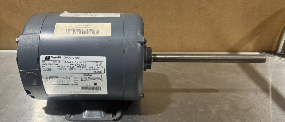 Magnetek Part No 8-182471-01 AC Motor. 1 HP 208/230/460 V Nos Surplus