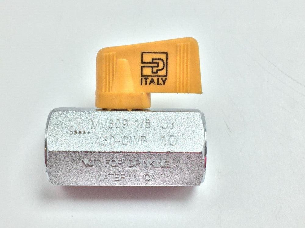 NEW Parker MV609-2 Ball Valve 1/8 NPT Plated Brass 