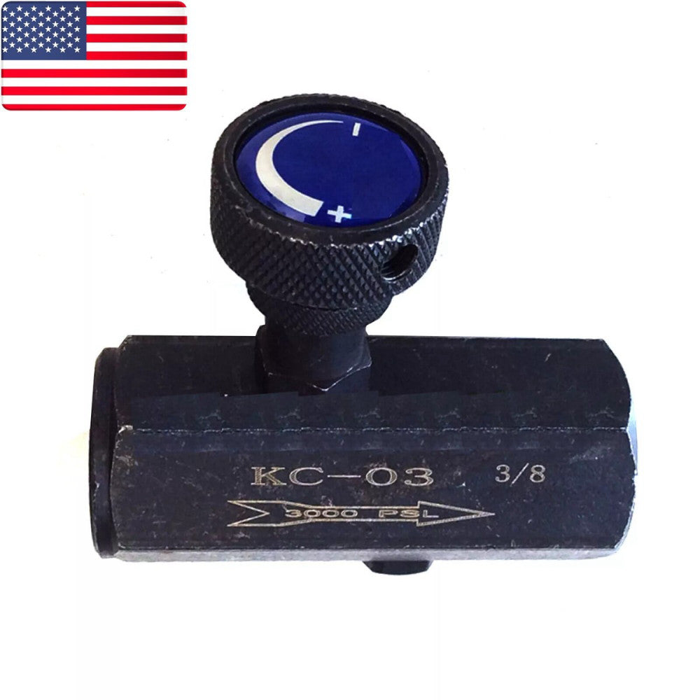 New Hydraulic Tube Type One-way Throttle Flow Control Valve KC-03 3/8 - US Stock