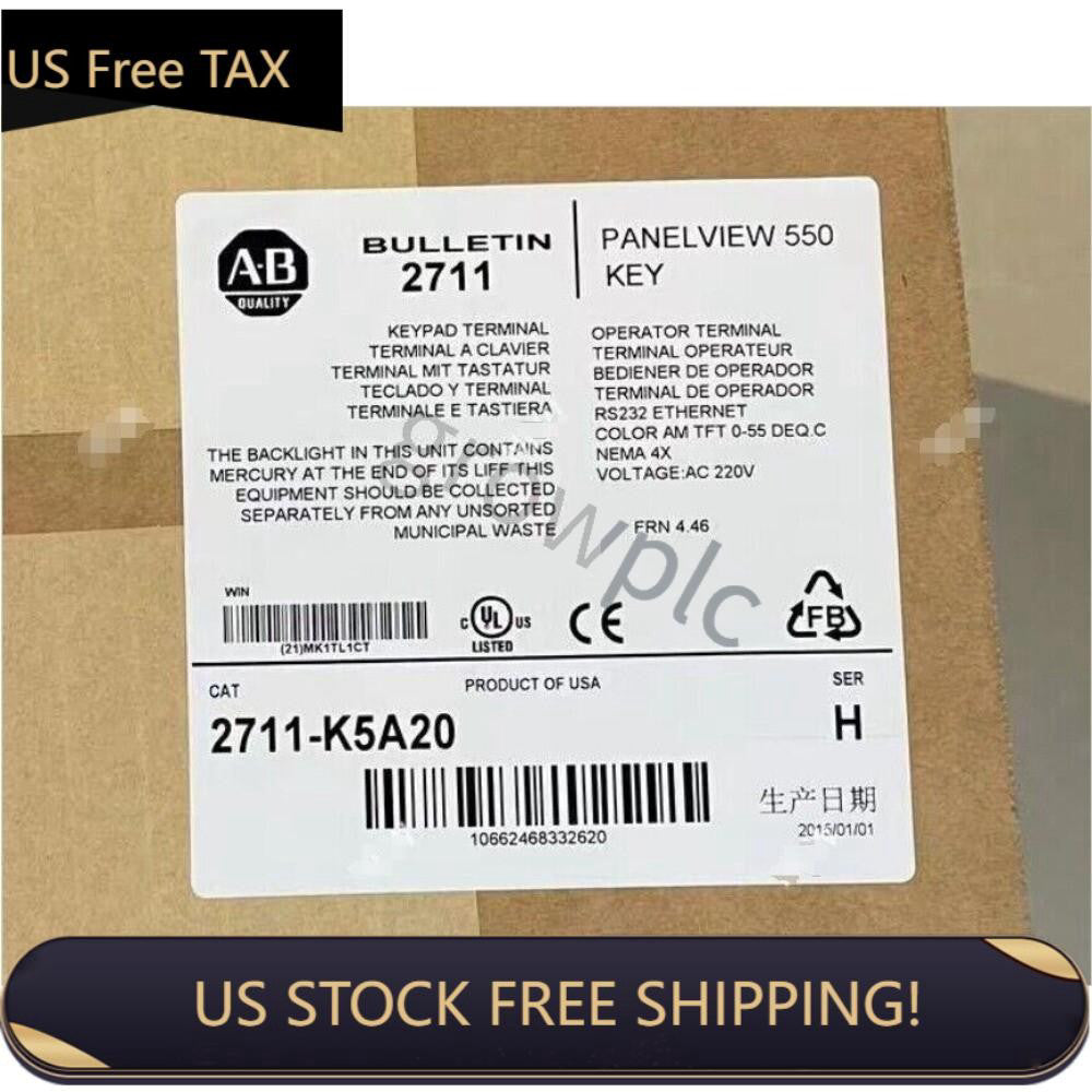 NEW IN BOX ALLEN BRADLEY 2711-K5A20 SER H FRN 4.46 FREE SHIP AB 2711K5A20