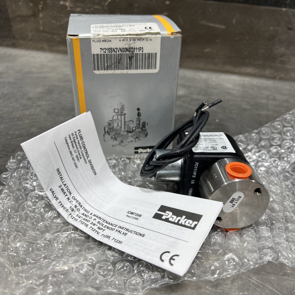 PARKER 71215SN2VN00N0C111P3 Solenoid Valve Nos Surplus
