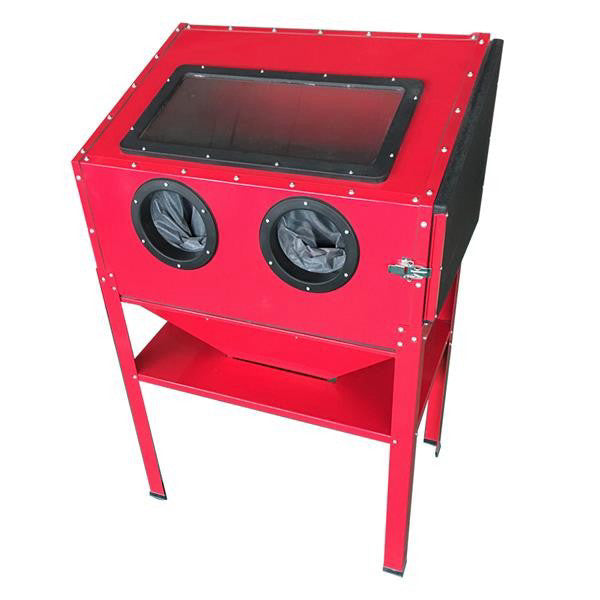 60 Gallon Bench Top Air Sandblasting Cabinet Sandblaster Blast Large Cabinet Red