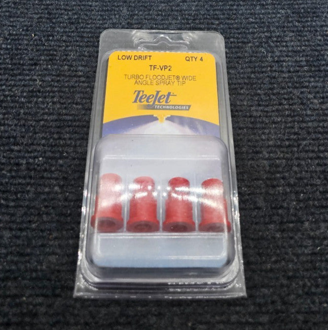 (8 PIECES) TeeJet TF-VP2 Turbo FloodJet Wide Angle Spray Tips, Low Drift
