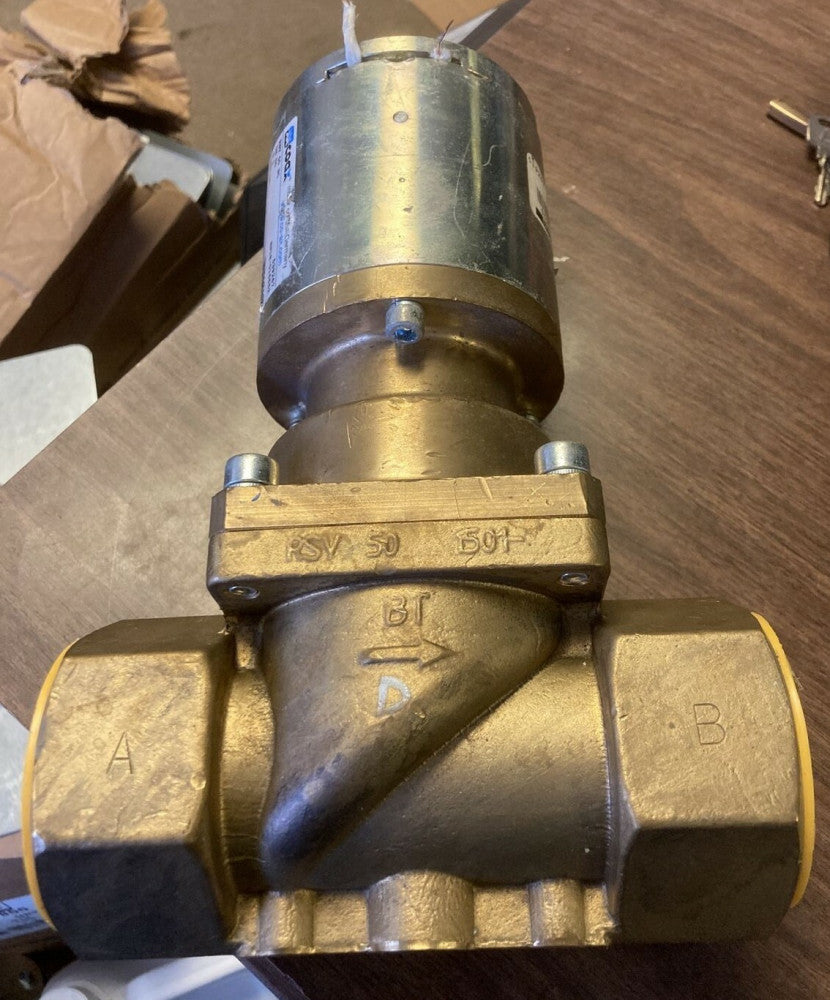 NEW MULLER COAX RSV 50 LATERAL VALVE 0-10 BAR, 24V DC, G 2, DN 50