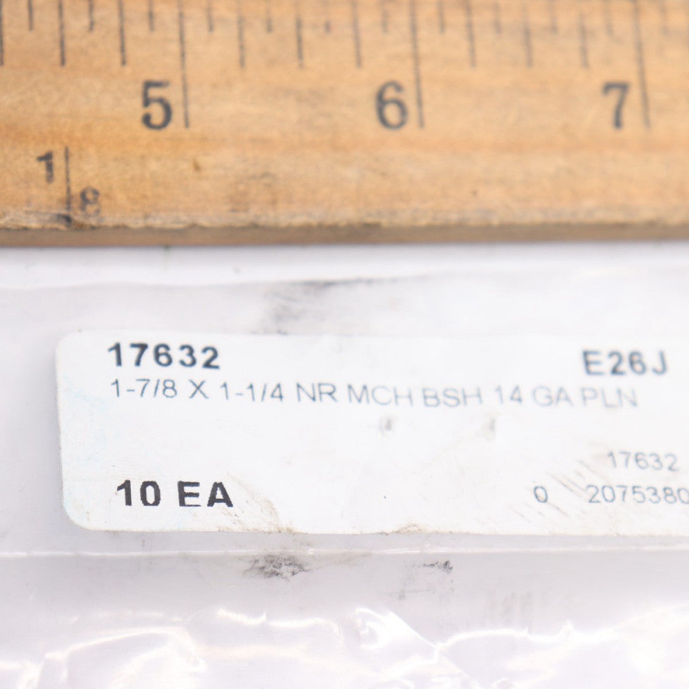 (10-Pk) NR MCH Bushing Seal 14 GA Plain 1-7/8 x 1-1/4" 17632 
